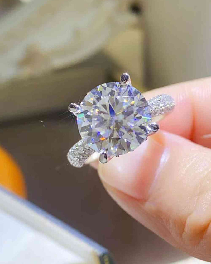 BEAUTIFUL I AM 5 Carat Moissanite Jewelry 925 Sterling Silver Ring