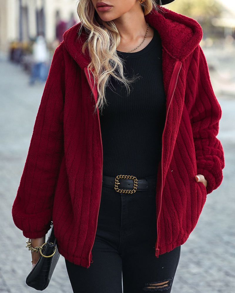 BEAUTIFUL I Am Zip-Up Hooded Jacket with Pockets