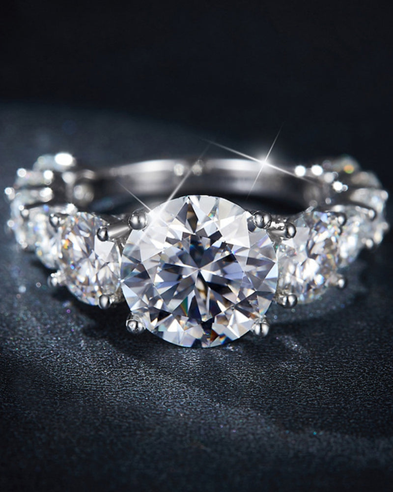 BEAUTIFUL I AM 8 Carat Moissanite JEWELRY 925 Sterling Silver Ring