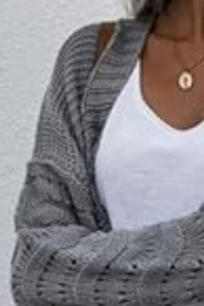 BEAUTIFUL I AM Open Front Long Sleeve Cardigan