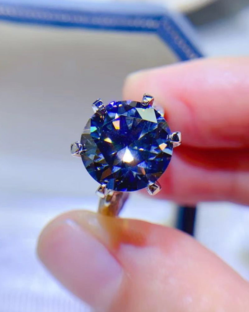 BEAUTIFUL I AM 5 Carat Moissanite Jewelry 925 Sterling Silver Ring