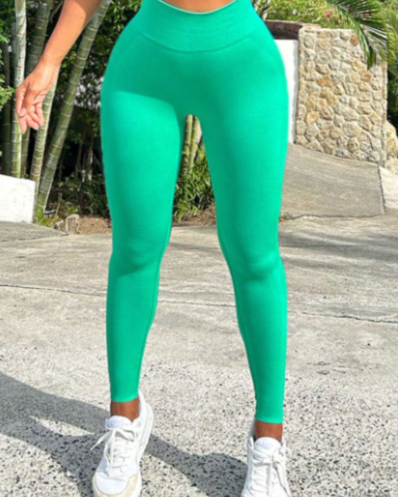 BEAUTIFUL I AM Slim Fit High Waistband Long Active Wear