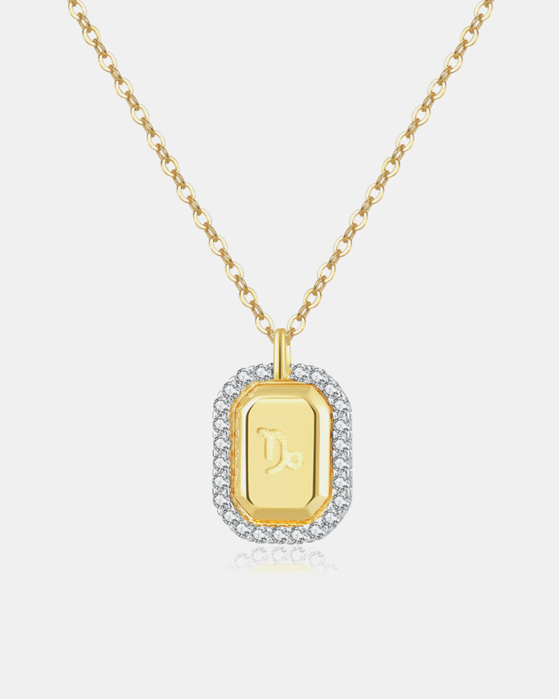 BEAUTIFUL I AM Zircon Decor Constellation Jewelry Pendant Necklace