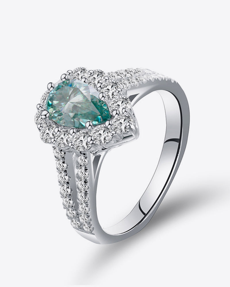 BEAUTIFUL I AM 1 Carat Moissanite Jewelry 925 Sterling Silver Ring