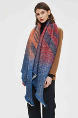 BEAUTIFUL I AM Raw Hem Polyester Scarf