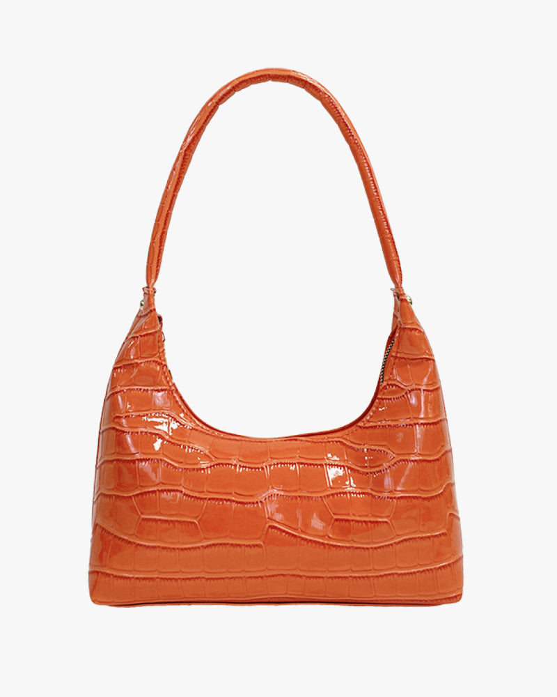 BEAUTIFUL I AM Textured PU Leather Shoulder Bag