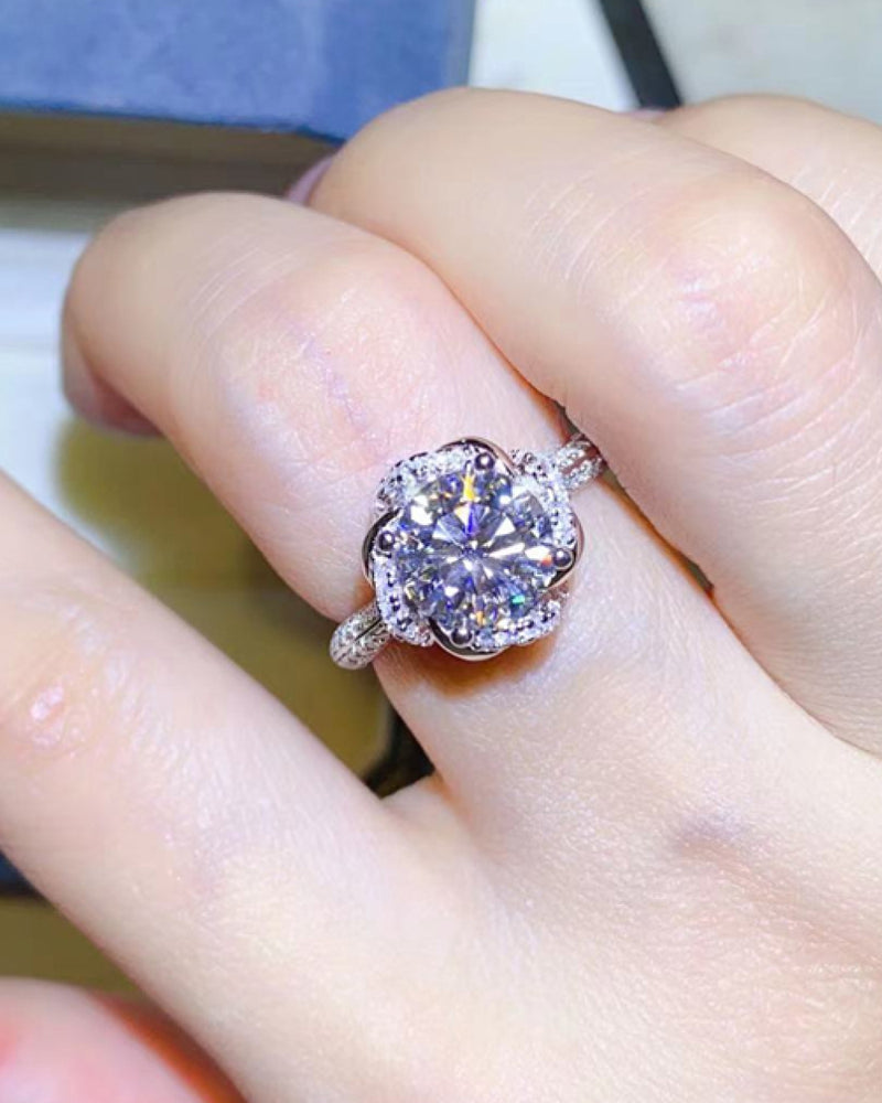 BEAUTIFUL I AM 2 Carat Moissanite 925 Jewelry Sterling Silver Ring