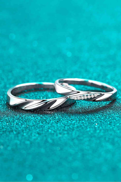 BEAUTIFUL I AM Minimalist 925 Sterling Silver Jewelry Rhodium-Plated Ring