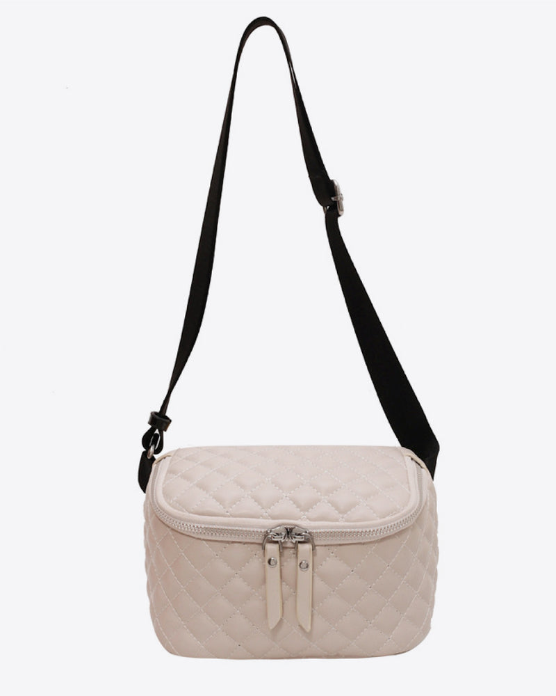 BEAUTIFUL I AM Zipper Detail Crossbody Bag