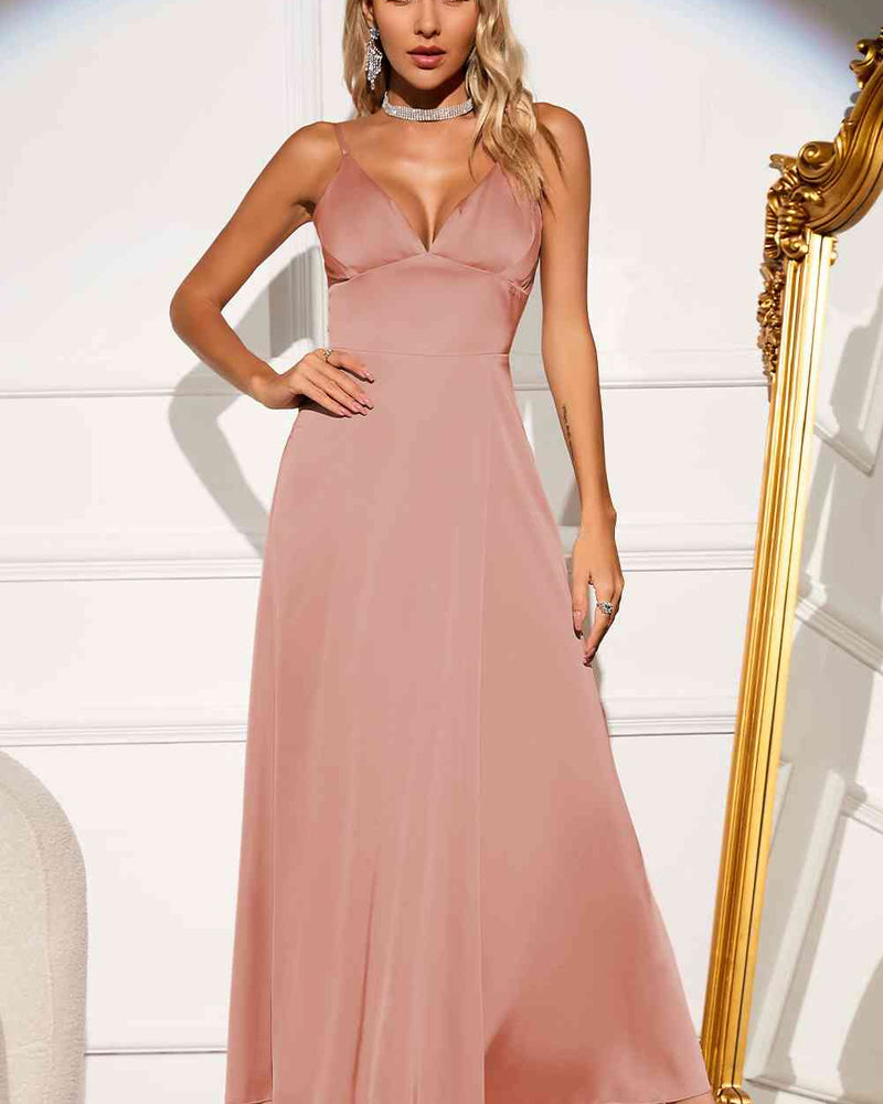 BEAUTIFUL I AM Spaghetti Strap Maxi Dress
