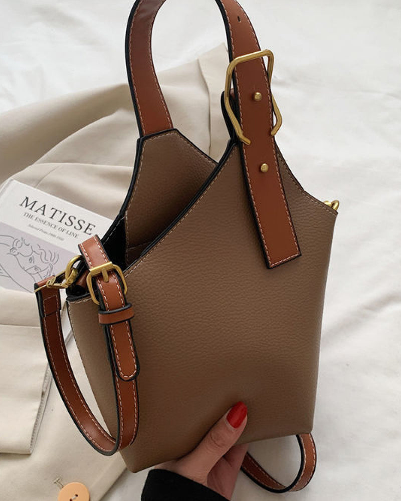 BEAUTIFUL I AM Fashion PU Leather Bucket Bag