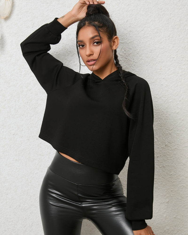 BEAUTIFUL I AM Lace-Up Long Sleeve Hoodie
