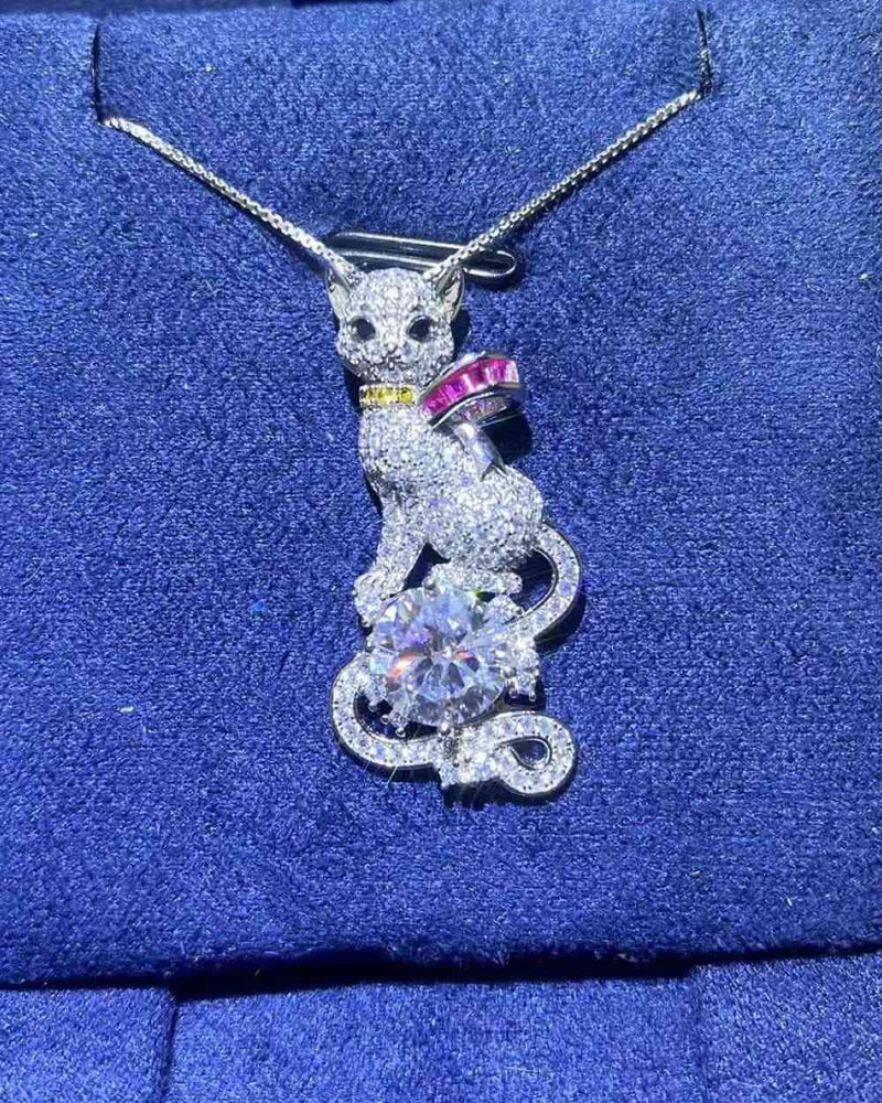 BEAUTIFUL I AM 2 Carat Moissanite Jewelry 925 Sterling Silver Necklace