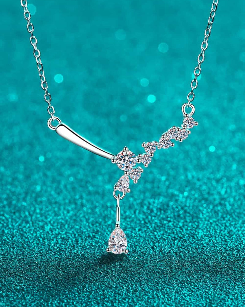 BEAUTIFUL I AM 1 Carat Moissanite Jewelry 925 Sterling Silver Necklace