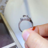 BEAUTIFUL I AM 2 Carat Moissanite 925 Sterling Silver Ring Jewelry