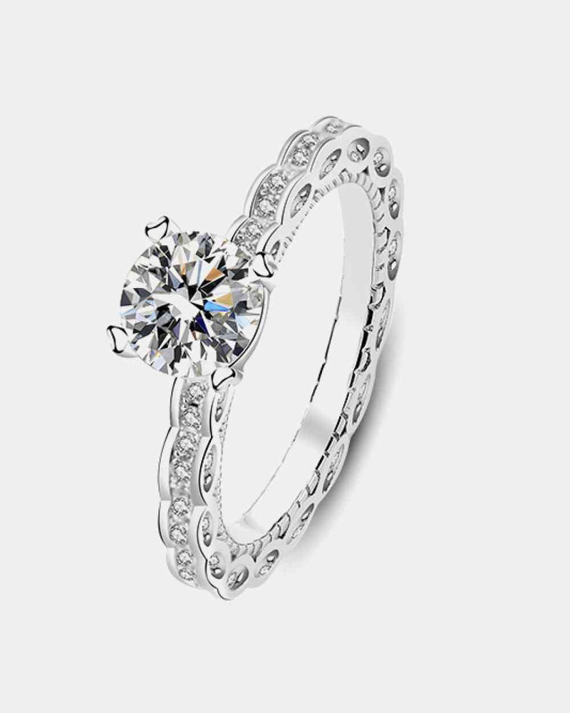 BEAUTIFUL I AM 1 Carat Moissanite Jewelry 925 Sterling Silver Ring