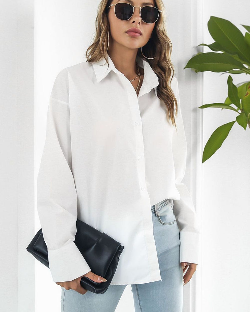 BEAUTIFUL I AM Dropped Shoulder Longline Shirt