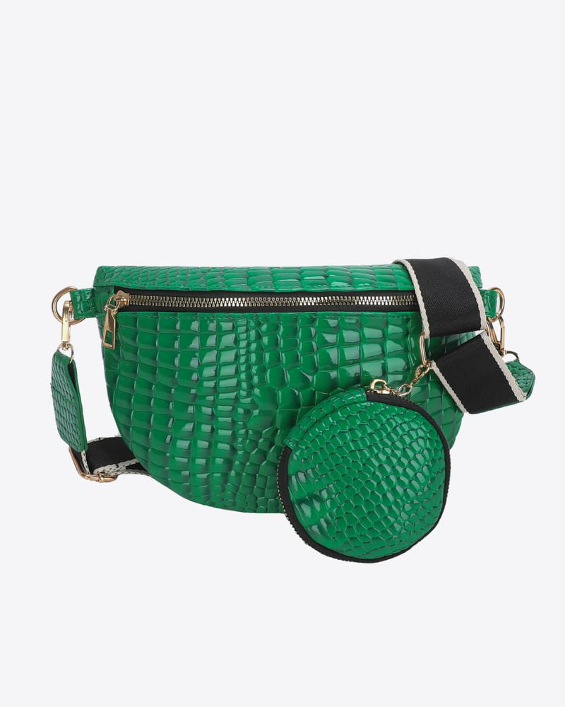 BEAUTIFUL I AM PU Leather Sling Bag with Small Purse