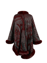 BEAUTIFUL I AM Printed Open Front Poncho