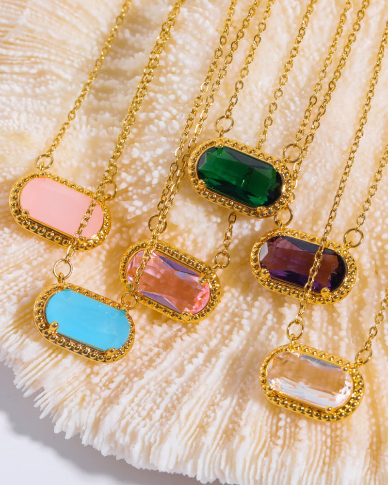BEAUTIFUL I AM Copper 14K Gold Pleated Jewelry Pendant Necklace