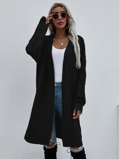 BEAUTIFUL I AM Open Front Long Sleeve Cardigan
