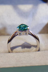 BEAUTIFUL I AM 1 Carat Moissanite Jewelry Heart 925 Sterling Silver Ring