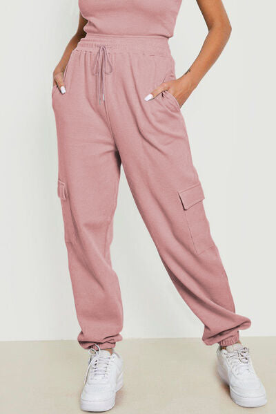 BEAUTIFUL I AM Drawstring Joggers with Pockets