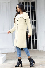 BEAUTIFUL I AM Pocketed Button Up Collared Neck Cardigan