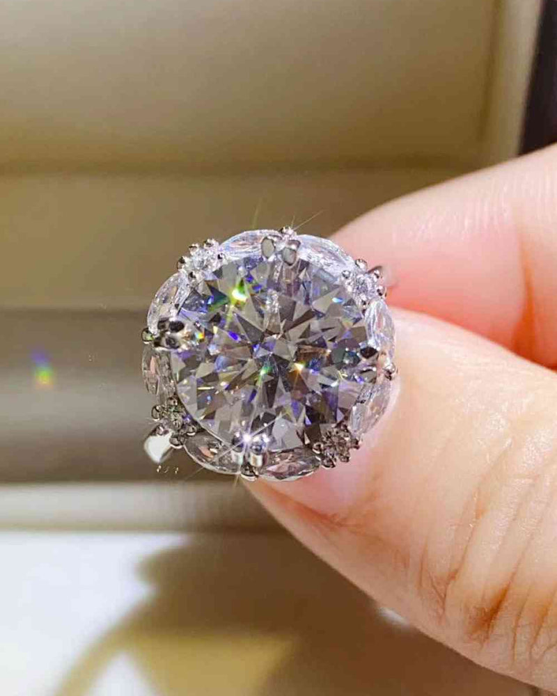 BEAUTIFUL I AM 5 Carat Moissanite Jewelry 925 Sterling Silver Ring