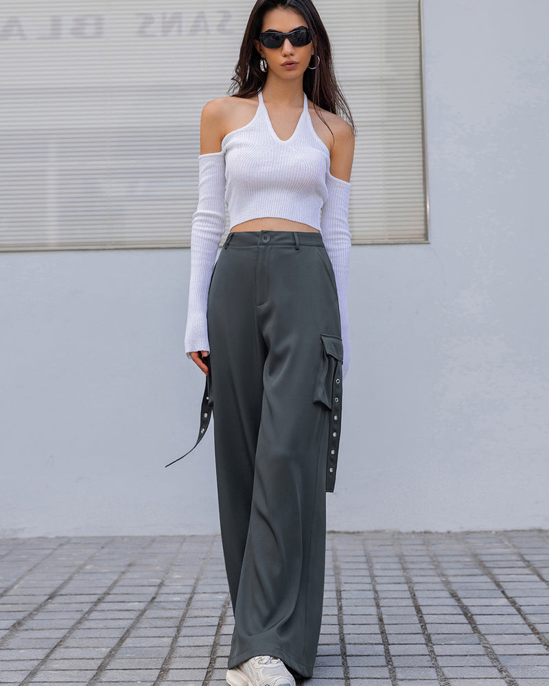 BEAUTIFUL I AM Wide Leg Cargo Pants