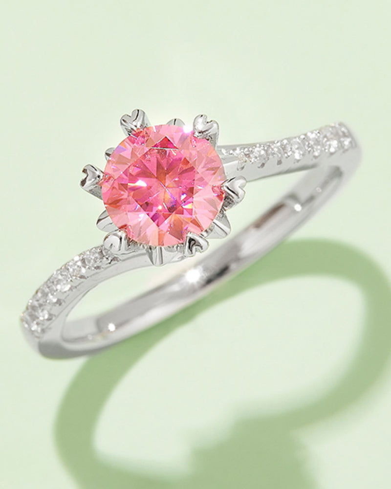 BEAUTIFUL I AM 1 Carat Moissanite Jewelry 925 Sterling Silver Ring