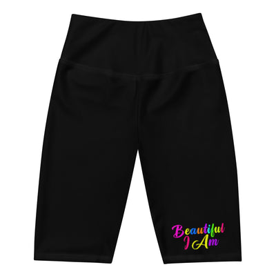 BEAUTIFUL I AM Womens Biker Shorts