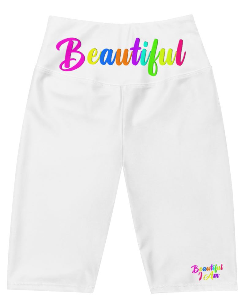 BEAUTIFUL I AM Womens Biker Shorts