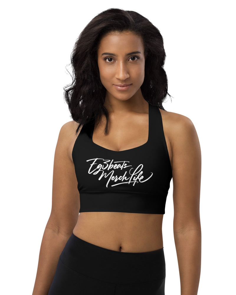 EG3BEATS MERCH LIFE Womens Longline Sports Bra