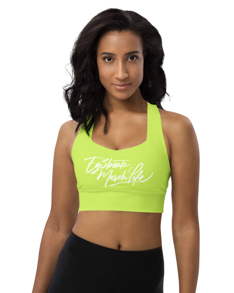 EG3BEATS MERCH LIFE Womens Longline Sports Bra