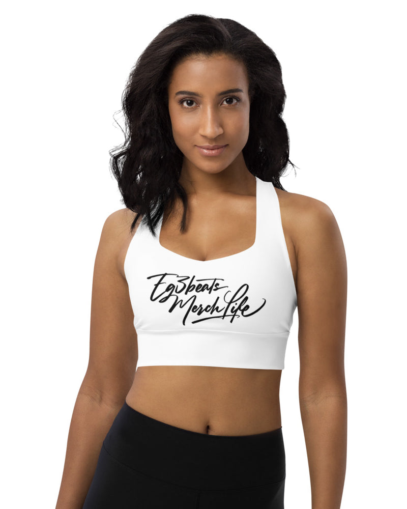 EG3BEATS MERCH LIFE Womens Longline Sports Bra