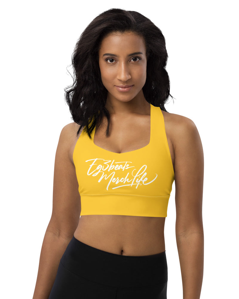 EG3BEATS MERCH LIFE Womens Longline Sports Bra