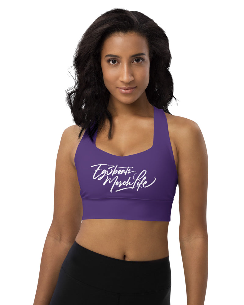 EG3BEATS MERCH LIFE Womens Longline Sports Bra