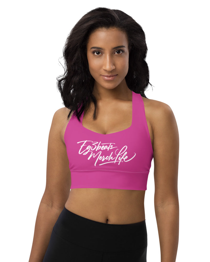 EG3BEATS MERCH LIFE Womens Longline Sports Bra