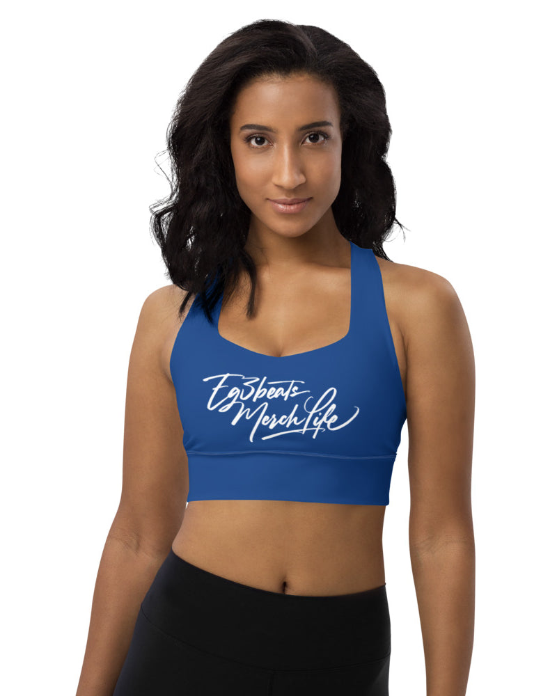 EG3BEATS MERCH LIFE Womens Longline Sports Bra