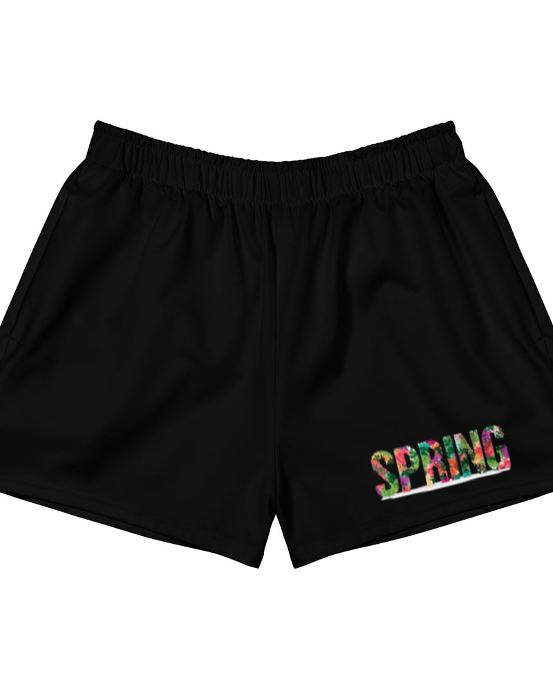 BEAUTIFUL I AM SPRING Women's Athletic Short Shorts