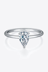 BEAUTIFUL I AM 1 Carat Moissanite Jewelry 925 Sterling Silver Solitaire Ring