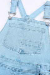 BEAUTIFUL I AM Distressed Denim Jeans Overalls with Pockets