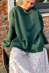 BEAUTIFUL I AM Round Neck Dropped Shoulder Sweatshirt