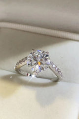 BEAUTIFUL I AM 3 Carat Moissanite Jewelry 925 Sterling Silver Ring