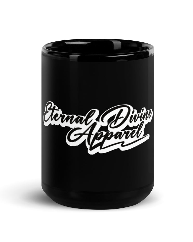 ETERNAL DIVINE APPAREL Black Glossy Mug