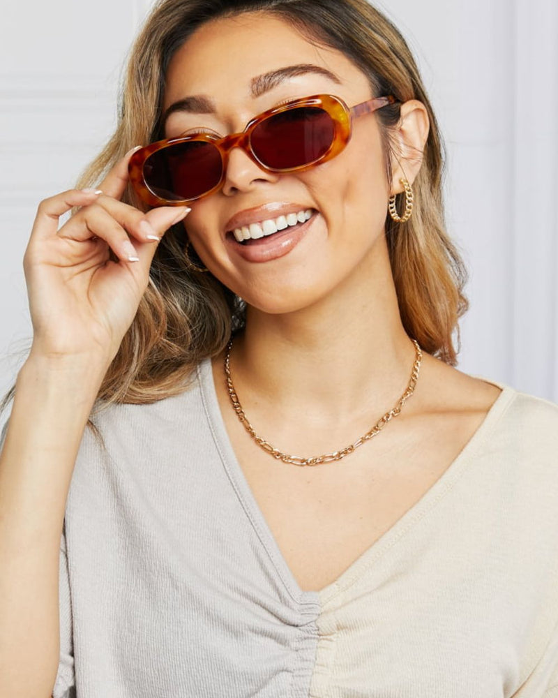 BEAUTIFUL I AM Oval Full Rim Sunglasses