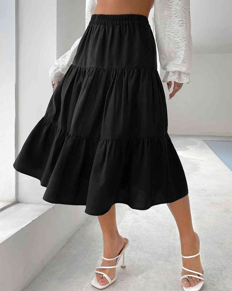 BEAUTIFUL I AM Tiered Midi Skirt Dress