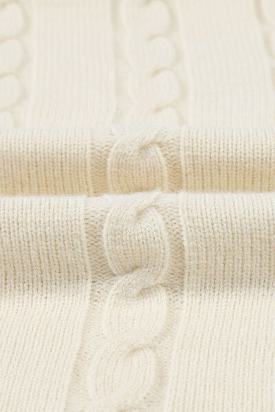 BEAUTIFUL I AM Cable-Knit Boat Neck Sweater Dress