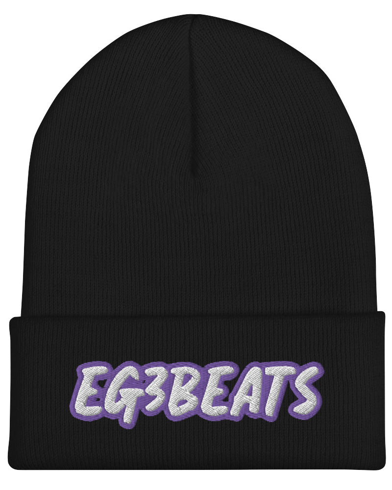 EG3BEATS PURPLE Cuffed Beanie Hat
